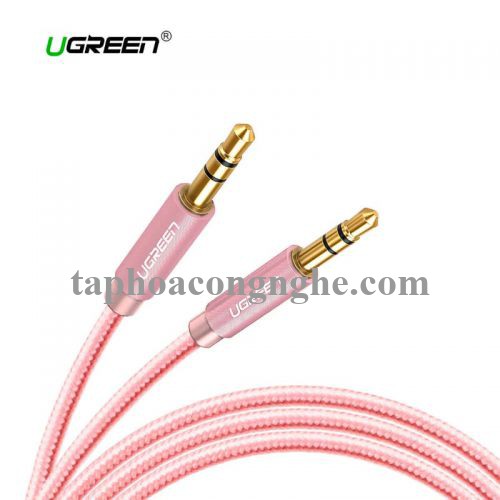 Ugreen 30817 3M màu Hồng Cáp âm thanh 2 đầu 3.5mm dương AV112 30030817